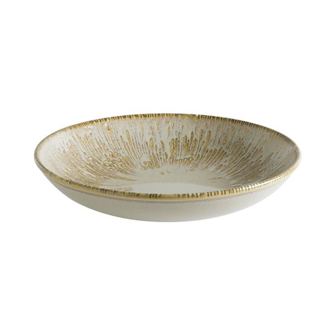 Sand Snell Bloom Deep Plate 23cm
