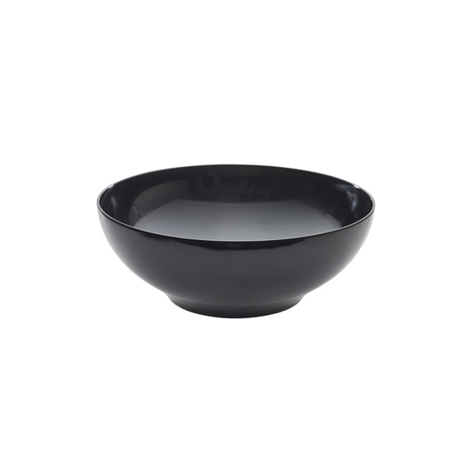 Black Melamine Buffet Bowl 25.7cm