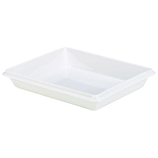 Genware Gastronorm Dish White 1/2 5.5cm