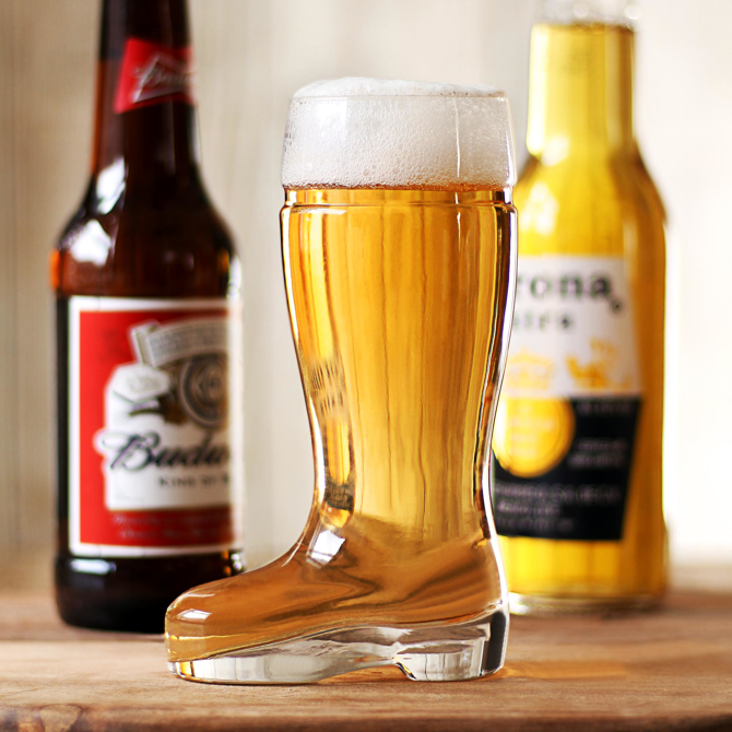 Glass Beer Boot 11.6oz / 330ml