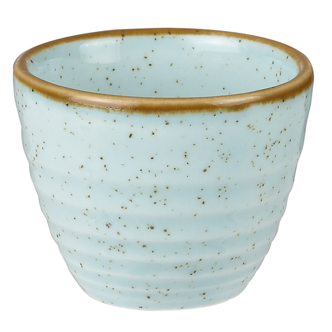Chruchill Stonecast Duck Egg Blue Ripple Dip Pot 2oz / 57ml