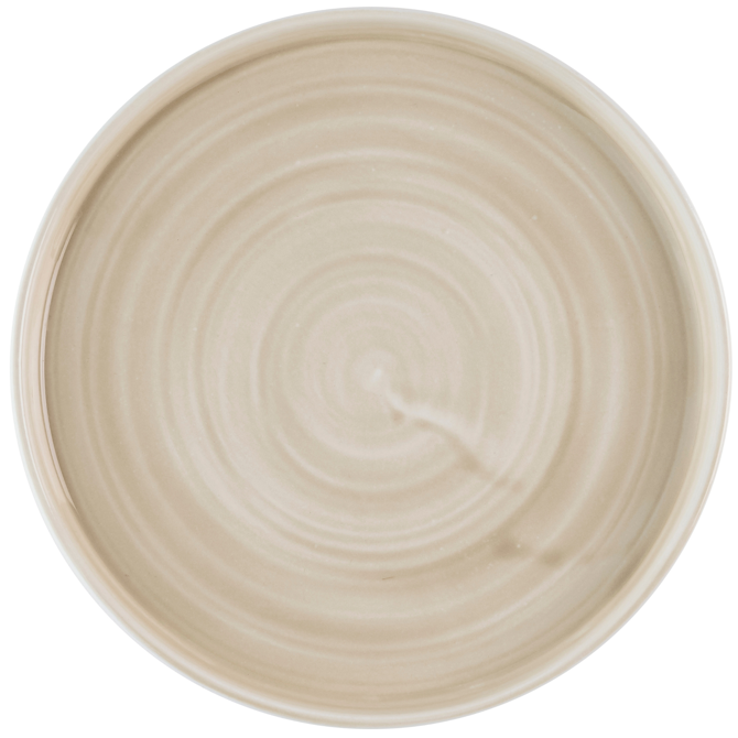 Churchill Stonecast Canvas Natural Walled Plate 10.25inch / 26cm