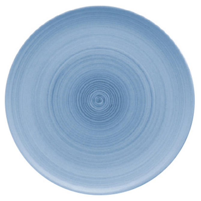Modern Rustic Coupe Plate Blue 28cm