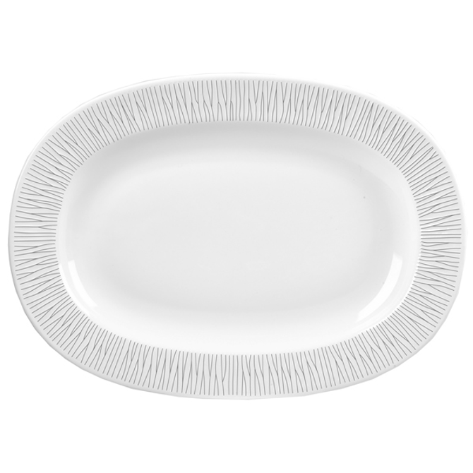 Churchill Bamboo Oval Rimmed Dish 8inch / 20.3cm