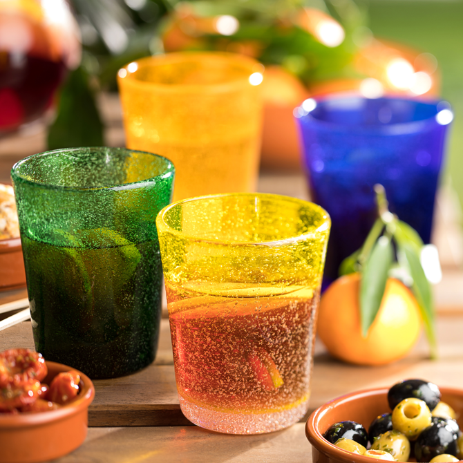 Partido Orange Tumblers 9.5oz / 270ml