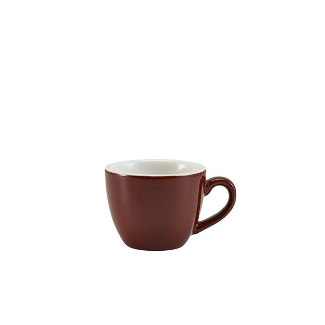GenWare Porcelain Brown Bowl Shaped Cup 90ml / 3oz