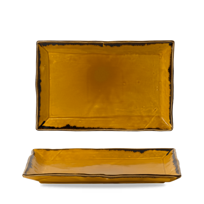 Harvest Mustard Rectangle Tray 13.50 / 9.125inch