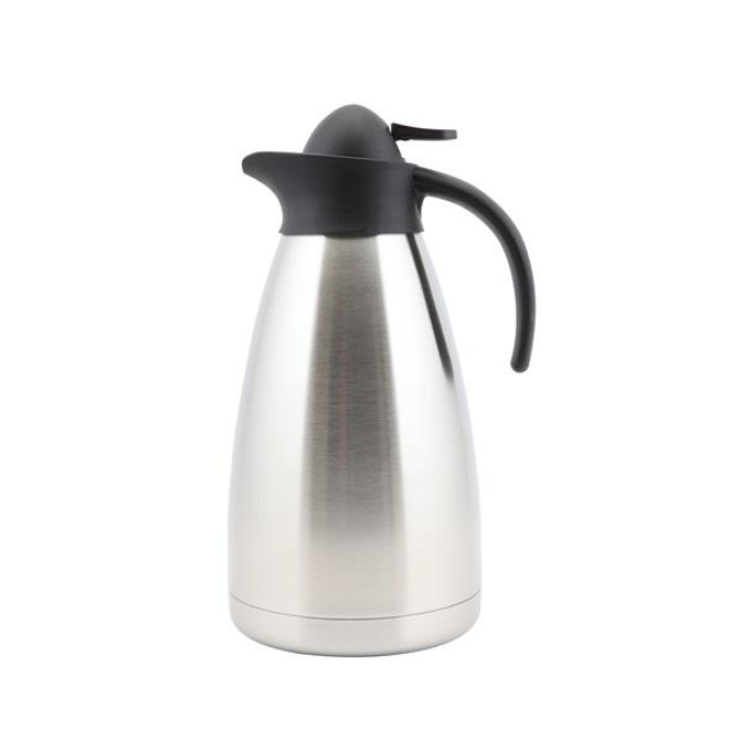 Genware Stainless Steel Contemporary Vacuum Jug 2ltr
