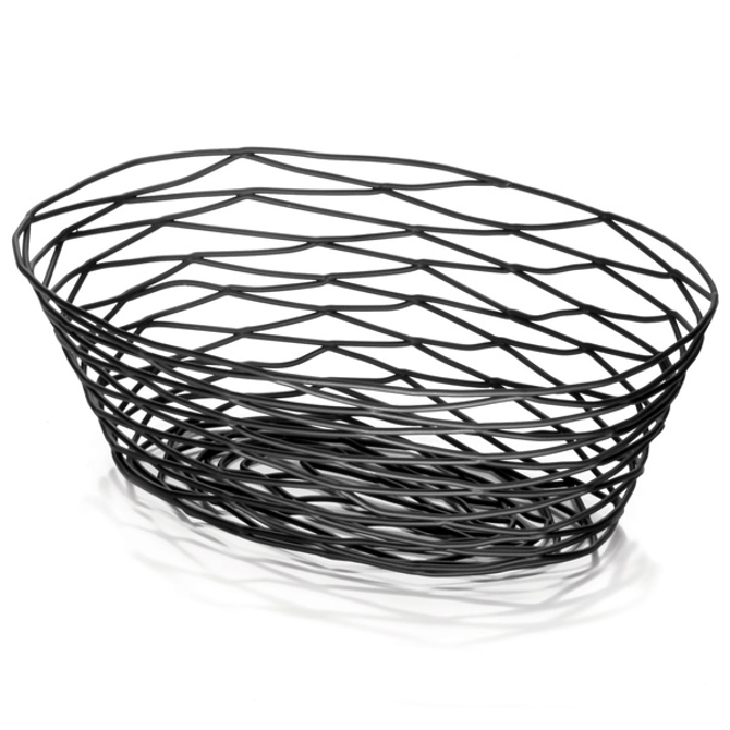 Artisan Oval Basket Black 9"