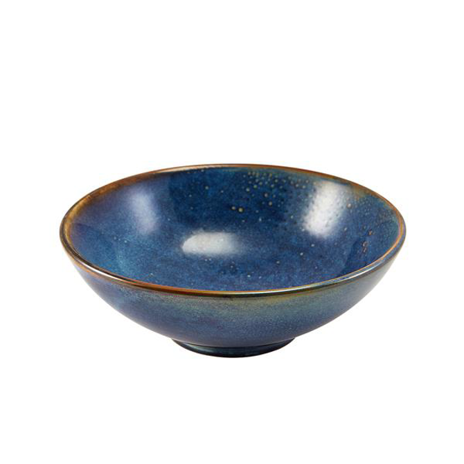 Terra Porcelain Aqua Blue Noodle Bowl 20.2cm