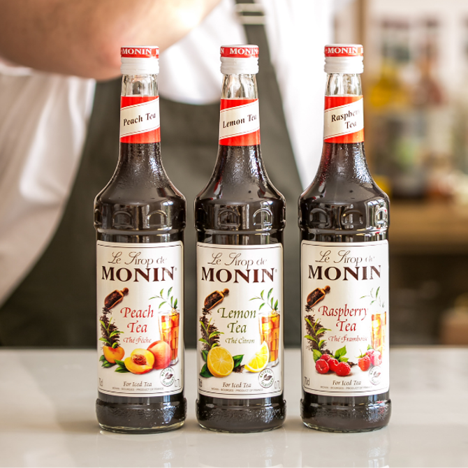 Monin Raspberry Tea Syrup 1ltr