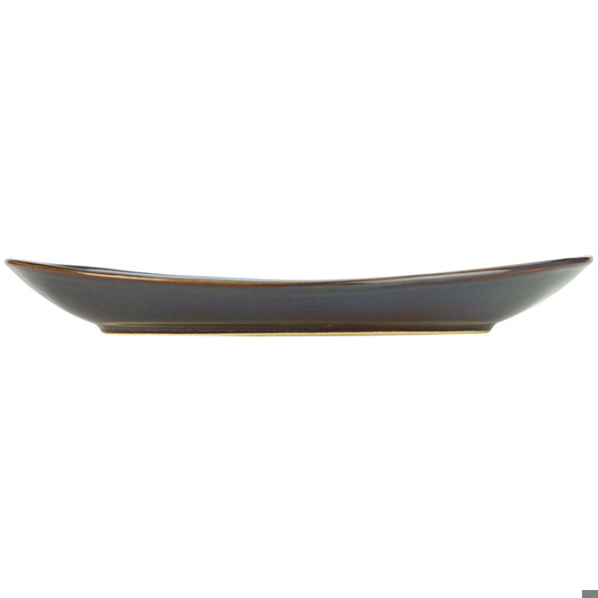 Rustic Oval Plate Blue 25 x 22cm