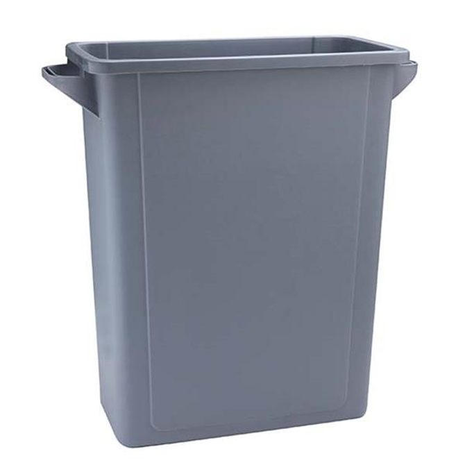 Grey Slim Recycling Bin 65ltr