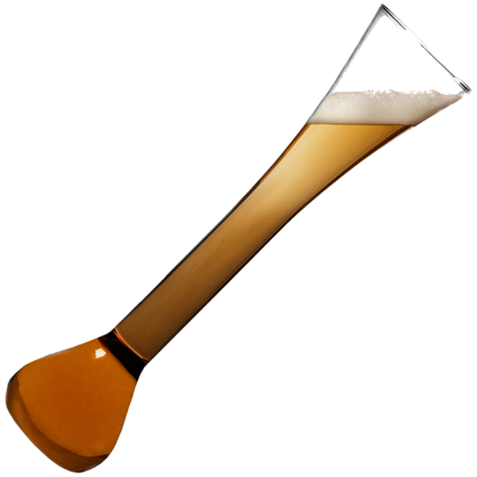 Glass Half Yard of Ale with Stand 700ml