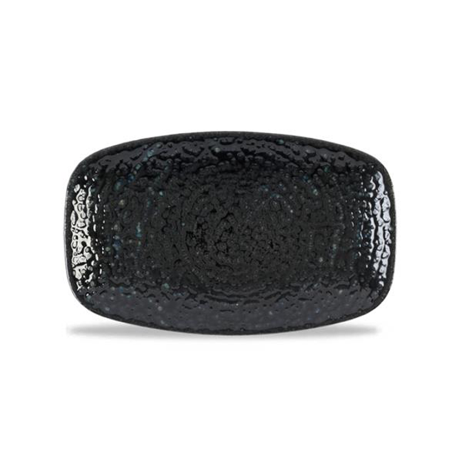 Studio Prints Homespun Chroma Carbon Chefs` Oblong Plate 7.8inch x 4.75inch / 20 x 12.1cm