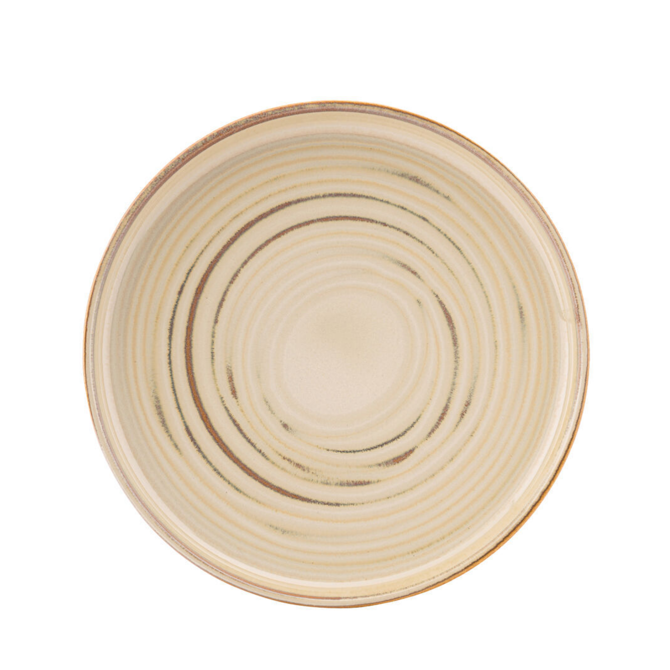Santo Taupe Coupe Plate 8.5inch / 22cm