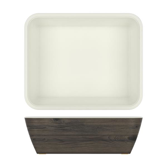 Oak New Haven Melamine GN1/2 Deep Dish 32.5 x 26.5 x 10cm