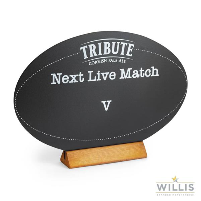 Wooden Table Talker Oval Black