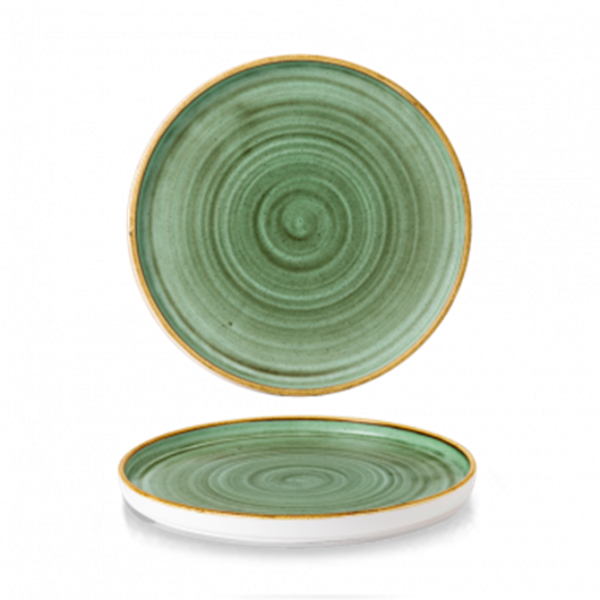 Stonecast Samphire Green Walled Plate 10 2/8inch