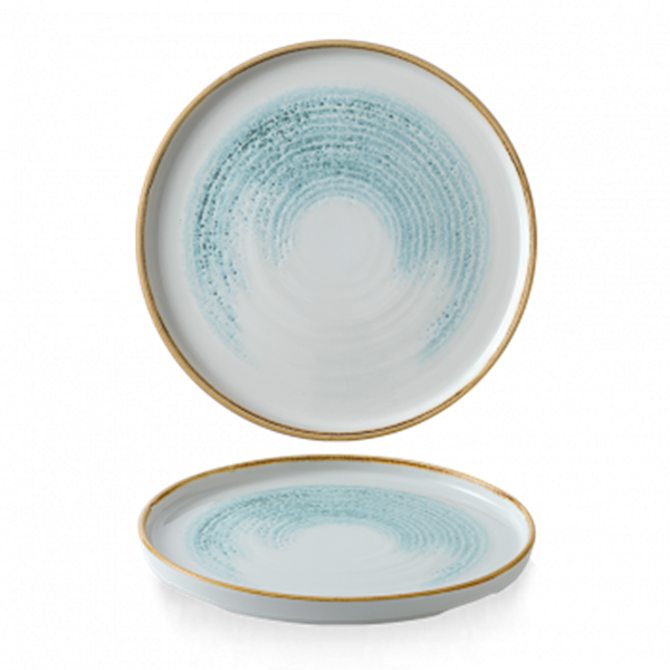 Homespun Accents Aquamarine Walled Plate 10.25inch