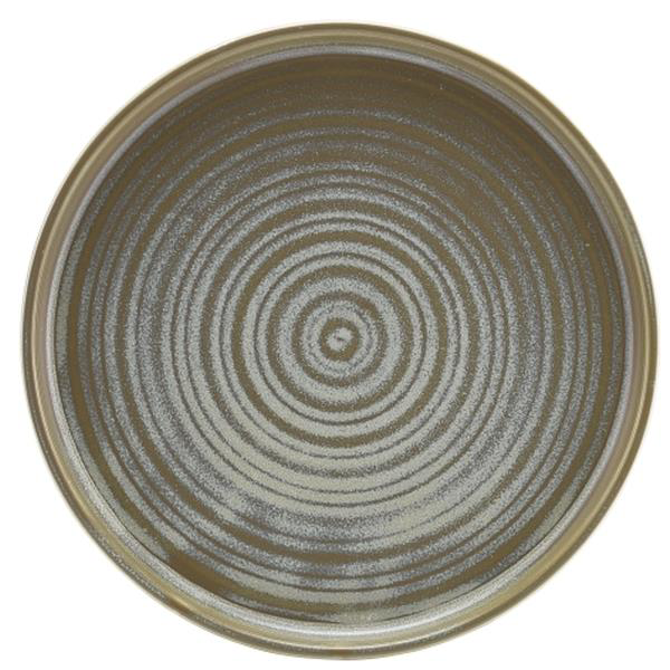 Terra Porcelain Matt Grey Low Presentation Plate 8.25inch / 21cm