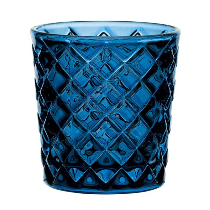 Criss Cross Blue Nightlight Holder