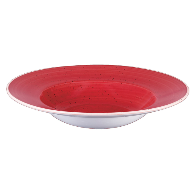 Churchill Stonecast Berry Red Wide Rim Bowl 11 inch / 28cm
