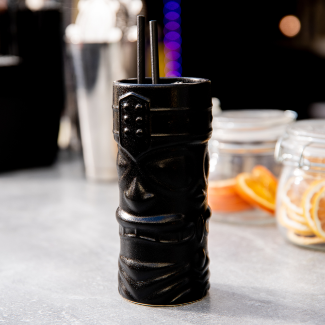 Genware Cast Iron Effect Tiki Mug 14oz / 400ml