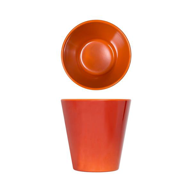 Orange Glazed Melamine Casablanca Pot 9.5cm