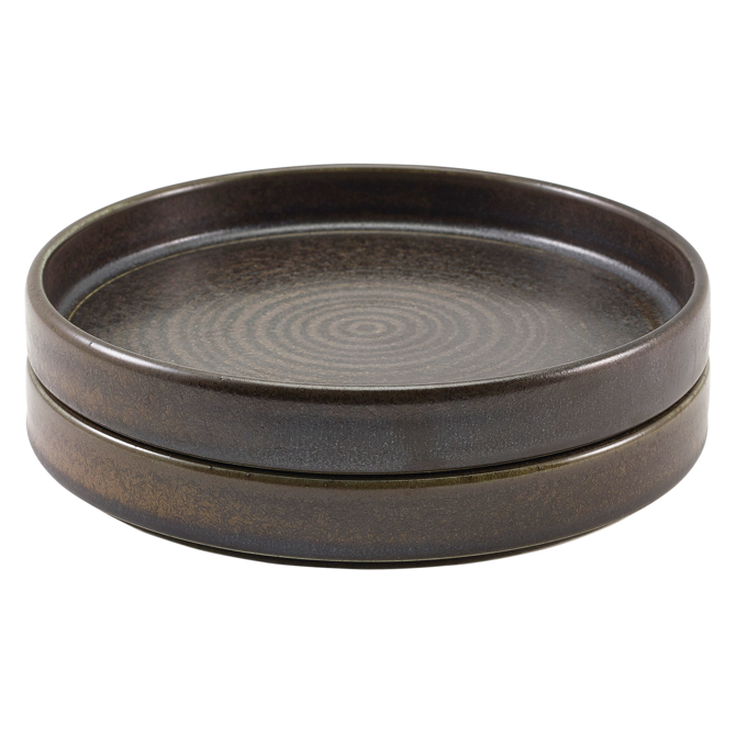 Terra Porcelain Presentation Plates Black 7" / 18cm