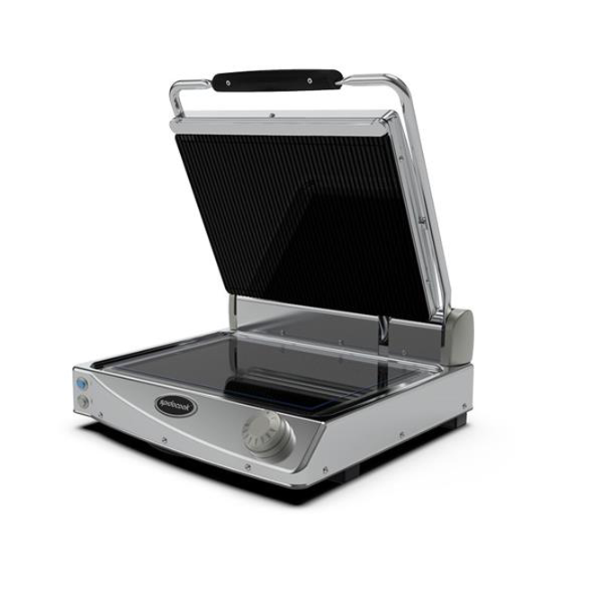 Spidocook Spidoglass Black Ribbed Top Plate SP015PR Medium Grill