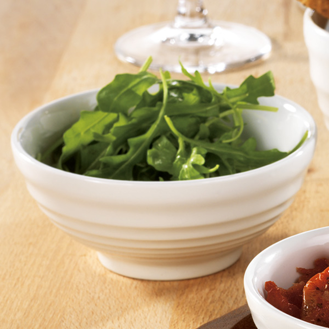 Churchill Bit on the Side Ripple Snack Bowl White 10oz / 280ml