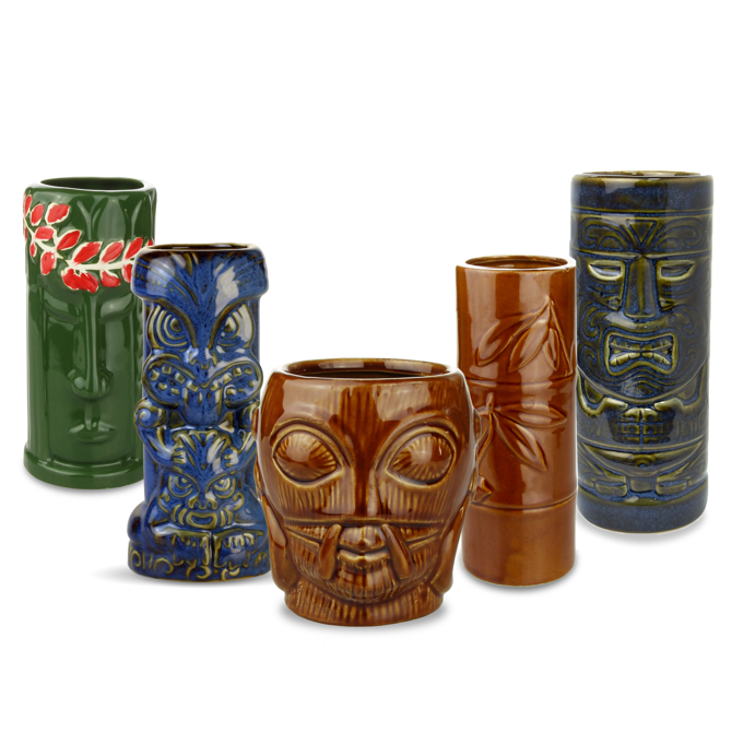 Ceramic Tropical Tiki Party Pack