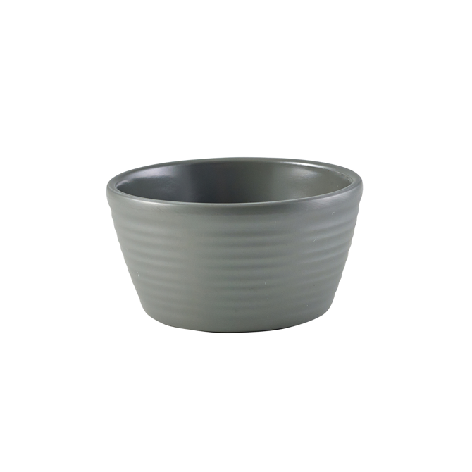 GenWare Melamine Matt Grey Ripple Ramekin 2oz / 56ml