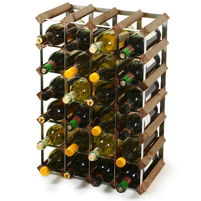 Traditional Wooden Wine Racks - Dark Oak