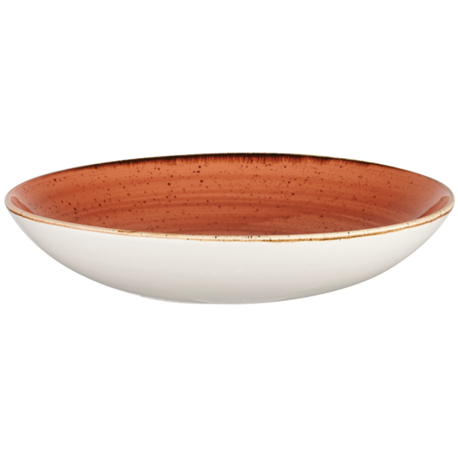 Churchill Stonecast Spiced Orange Coupe Bowl 12" / 31cm