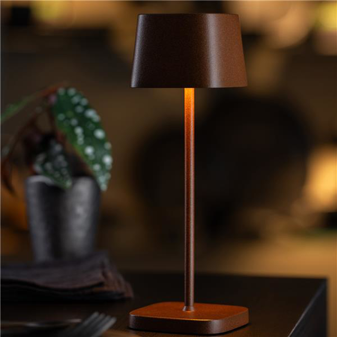 Montego Micro LED Cordless Lamp 20cm - Corten