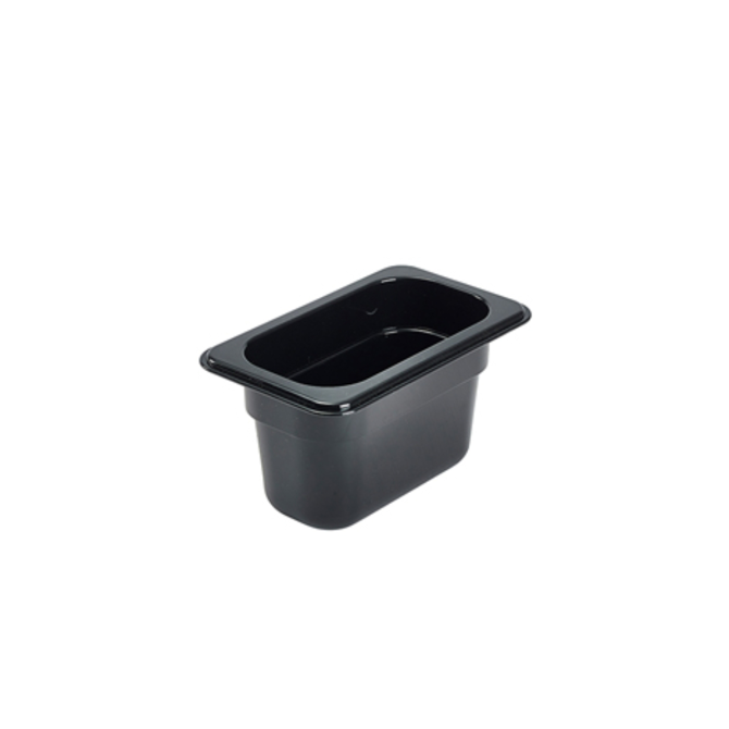 1/9 Black Polycarbonate GN Pan 100mm