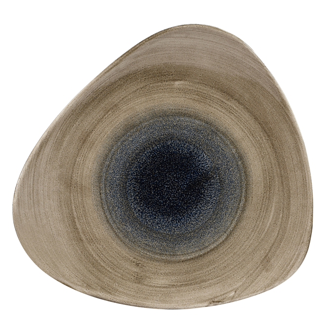Churchill Stonecast Aqueous Bayou Triangle Plate 10inch / 26.5cm