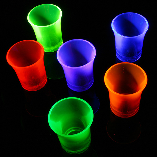 Econ Neon Polystyrene Shot Glasses CE 0.9oz / 25ml