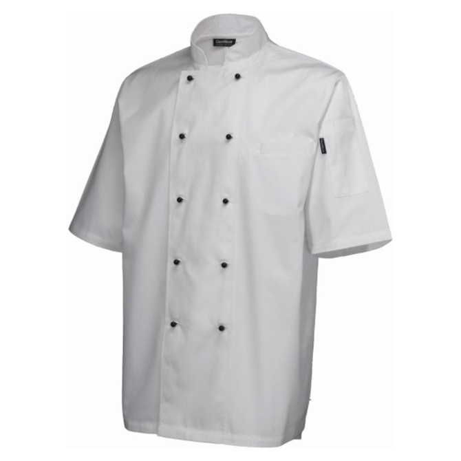 Genware White Superior Jacket Short Sleeve