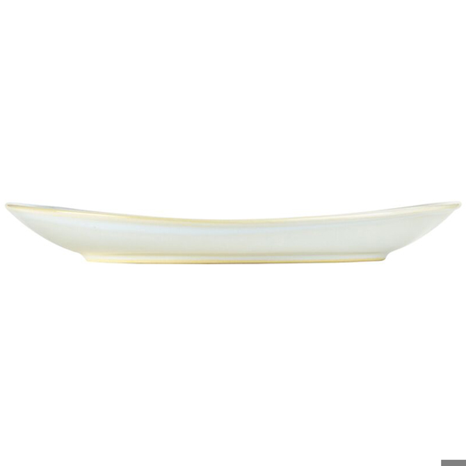 Rustic Oval Plate White 25 x 22cm