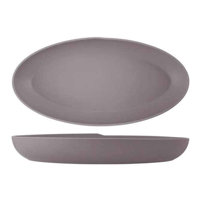 Sand Brown Copenhagen Oval Melamine Deep Dish 55 x 27.5 x 7.5cm
