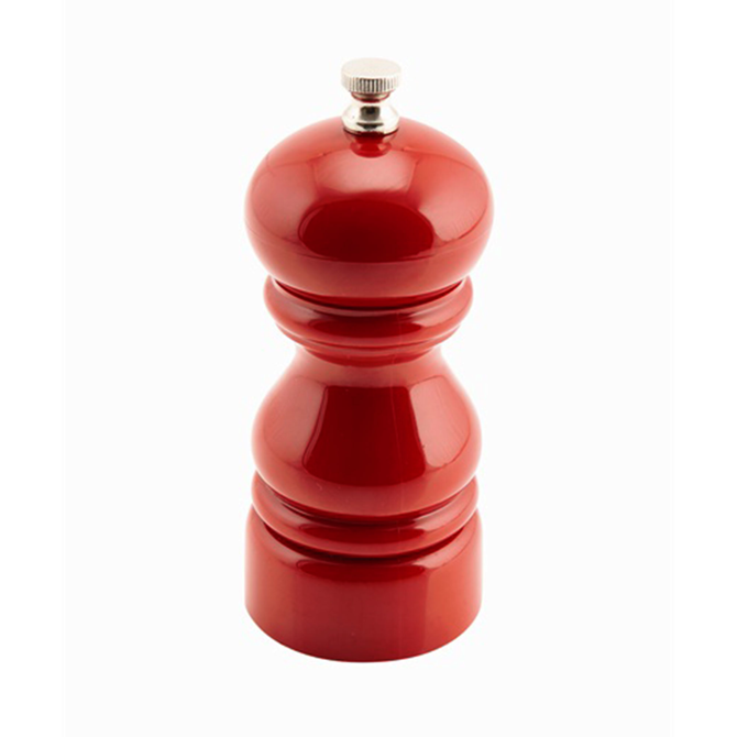 Genware Red Salt Or Pepper Grinders 12.7cm