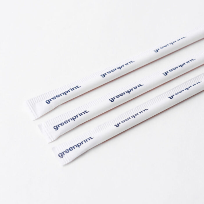 Agave Wrapped Natural Straw 8.25inch / 21cm