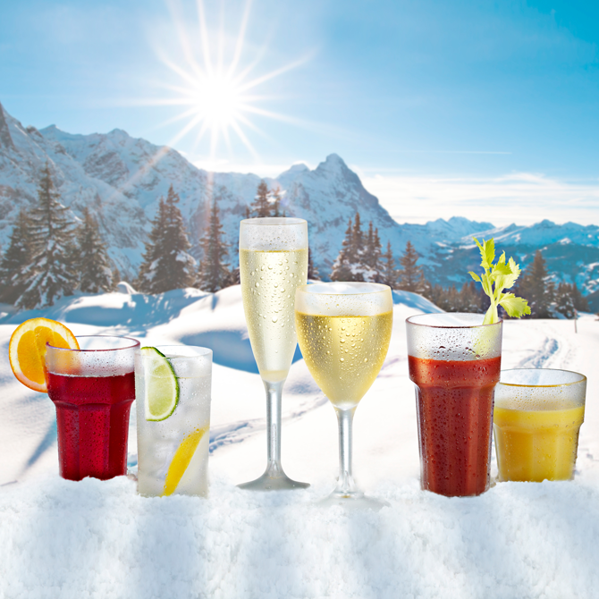 Elite Premium Frosted Champagne Flutes 7oz / 200ml