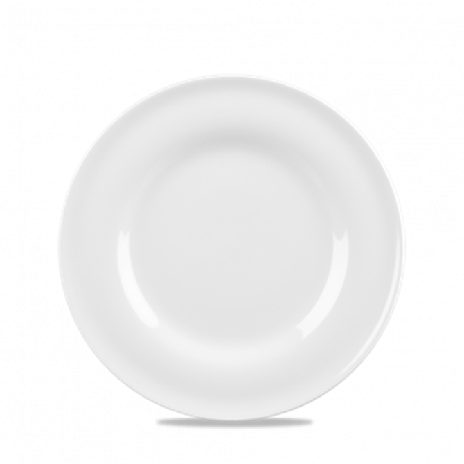 White Contempo Plate 8inch / 20.5cm