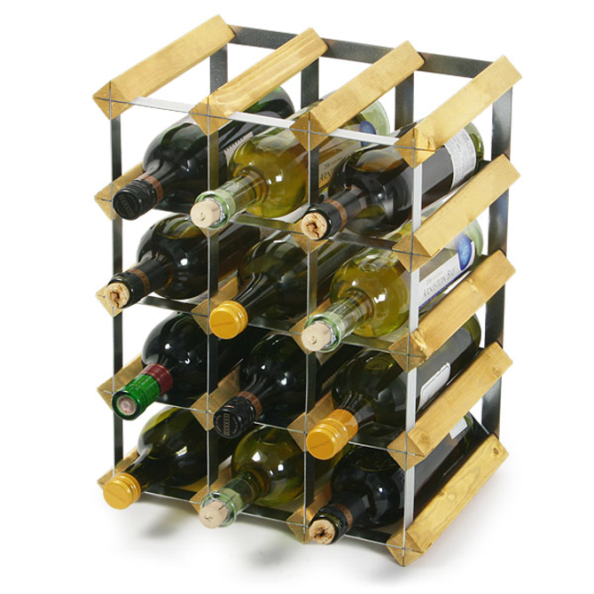 Traditional Wooden Wine Racks - Light Oak