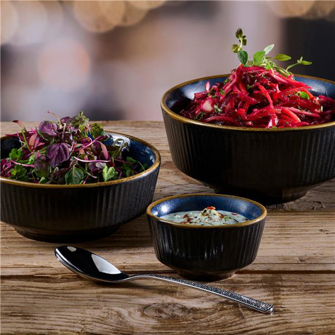Nourish Tokyo Blue Kochi Shallow Bowl 9oz / 260ml