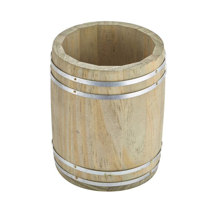 Genware Miniature Wooden Barrel 11.5 x 13.5cm